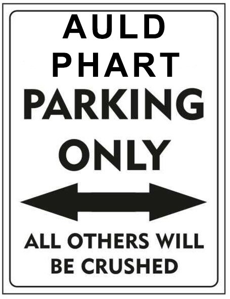Parking sign